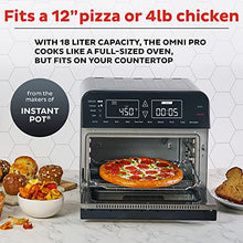 Load image into Gallery viewer, Instant Omni Pro 14-in-1 Air Fryer Convection Toaster Oven Combo, Rotisserie Oven, Electric Cooker, Proofer, Dehydrator, Broiler, Roaster, Warmer plus Split Cooking & Temperature Probe, 18-Liter