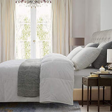 Load image into Gallery viewer, Ubauba All-Season Queen Down Comforter 100% Cotton Quilted Feather Comforter with Corner Tabs. Lightweight Goose Down Duvet Insert White Cotton Comforter - Queen/Full 90x90