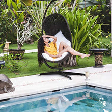 Load image into Gallery viewer, Hammock Chair Stands Hanging Hammock Stands,C Stand Outdoor Solid Steel Heavy Duty Stand Only Construction for Hanging Hammock Air Porch Swing Chair Indoor,360-Degree Rotation