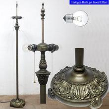 Load image into Gallery viewer, Tiffany Floor Lamp Crystal Pear Bead Stained Glass Lampshade Coffee Table Reading Lamps Antique Style Base Lighting W16 H64 Inch Living Room Bedroom Bookcase Dresser Bedside Desk S005 WERFACTORY