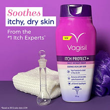 Load image into Gallery viewer, Vagisil Feminine Wash for Intimate Area Hygiene and Itchy, Dry Skin, Itch Protect+ Crème Wash, pH Balanced and Gynecologist Tested, 12oz (Pack of 3)