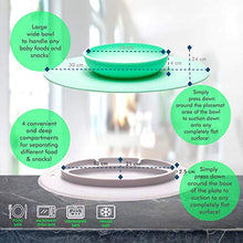 Load image into Gallery viewer, Suction Baby Bowls and Plate Placemats - UpwardBaby Silicone Baby Non Slip Toddler Feeding Set Kids Placemats with Spoons Included - BPA Free