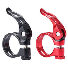 Load image into Gallery viewer, WILE Quick Release Bicycle Seatpost Clamp Black 34.9mm