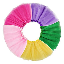 Load image into Gallery viewer, Jeowoqao Girls Tutu Set, 5pcs Tutus Dance Tutus Dress with 5pcs Flower Hairpins Fit Kids Age 3-8