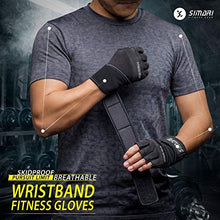 Load image into Gallery viewer, SIMARI Workout Gloves Men Women Full Finger Weight Lifting Gloves with Wrist Support for Gym Exercise Fitness Training Lifts Made of Microfiber and Spandex Fiber SMRG902