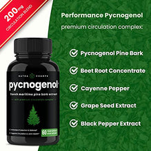 Load image into Gallery viewer, Pycnogenol Pine Bark - Premium Supplement with 200mg Herbal Complex for Circulation, Blood Flow & Nitric Oxide Production - Superior Absorption & Results with Black Pepper Extract