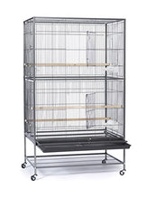 Load image into Gallery viewer, Prevue Pet Products Wrought Iron Flight Cage with Stand F040 Black Bird Cage, 31-Inch by 20-1/2-Inch by 53-Inch
