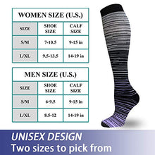 Load image into Gallery viewer, Graduated Medical Copper Compression Socks for Men & Women Circulation 8 Pairs 20-30mmHg - Best for Running Athletic Cycling