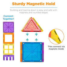 Load image into Gallery viewer, Best Choice Products 250-Piece Kids Colorful Magnetic Tiles Set 3D Construction Magnet Building Blocks Educational STEM Toy with Carrying Case