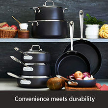 Load image into Gallery viewer, All-Clad E785S264/E785S263 HA1 Hard Anodized Nonstick Dishwasher Safe PFOA Free 8 and 10-Inch Fry Pan Cookware Set, 2-Piece, Black
