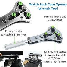 Load image into Gallery viewer, Professional Watch Wrench Screw Repair Set Kit, Watch Band Spring Bar Link Pin Adjustment, Back Case Removal Opener, Battery Cover Changing Replacement Resizing Tool