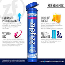 Load image into Gallery viewer, Zipfizz Healthy Energy Drink Mix, Hydration with B12 & Multi Vitamins, Blue, Blueberry Raspberry, 0.38 Oz, Pack of 20
