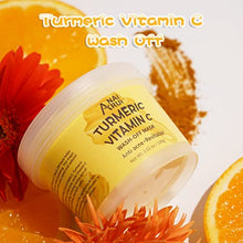 Load image into Gallery viewer, ANAIRUI Turmeric Vitamin C Wash-off Facial Mask, Hydrate & Glow Ice-Cream Mask, Hydrating, Revitalizing, Boost Radiance for Dry, Dull Skin, 3.52 oz