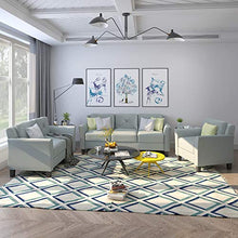 Load image into Gallery viewer, Harper & Bright Designs 3 Pieces Living Room Sets, Living Room Furniture Sofa Set Include Armchair Loveseat Couch