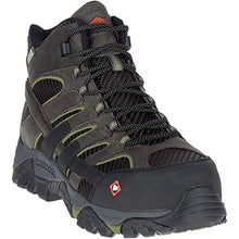 Load image into Gallery viewer, Merrell Men's Moab 2 Vent Mid Waterproof CT Work Boots, Pewter, 10 M