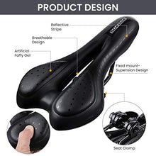 Load image into Gallery viewer, SGODDE Comfortable Bike Seat-Gel Waterproof Bicycle Saddle with Central Relief Zone and Ergonomics Design for Mountain Bikes,Road Bikes,Men and Women