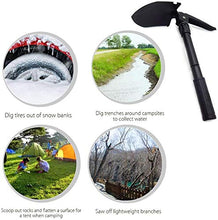 Load image into Gallery viewer, HeyUK Premium Ice Scraper Folding Mini Multi-Functional Snow Shovel for Car Ice Scraper Car Tires Frost and Snow Removal Survival Spade Emergency Garden Camping Tool