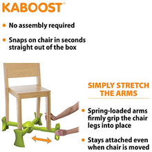 Load image into Gallery viewer, KABOOST Booster Seat for Dining Table, Green - Goes Under The Chair - Portable Chair Booster for Toddlers and Grown Ups