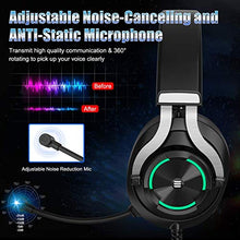 Load image into Gallery viewer, EKSA PS4 Gaming Headset PS4 Headset with Noise Cancelling Mic & RGB Light - Gaming Headphones for PC, Laptop, Xbox One Controller (Adapter Not Included), PS4, Nintendo Switch - 3.5mm Cable