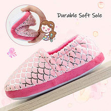 Load image into Gallery viewer, LseLom Girls Cute Slippers with Rubber Soles Kids House Slippers Indoor Outdoor Slippers for Toddlers Kids Memory Foam House Shoes for Little Girls Pink Size 10