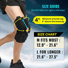 Load image into Gallery viewer, Fit Geno Hinged Knee Brace for Meniscus Tear: Upgraded Support for Knee Pain w/Dual Metal Hinges & Side Spring Stabilizers - Adjustable for Men and Women w/Torn ACL MCL PCL LCL Hyperextension Sprain