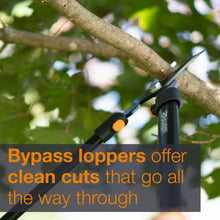 Load image into Gallery viewer, Fiskars Gardening Tools: Bypass Lopper, Sharp Precision-ground Steel Blade, 28” Tree Trimmer (391461-1003)