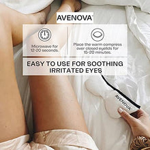 Load image into Gallery viewer, Avenova Moist Heating Eye Compress Mask – Reusable & Microwavable Eye Mask Provides Relief from Allergies, Sinuses, Headaches, Puffy and Irritated Eyes, Dry Eyes, Blepharitis, and Styes