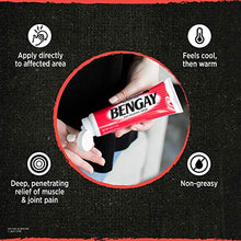 Load image into Gallery viewer, Ultra Strength Bengay Topical Pain Relief Cream, Non-Greasy Topical Analgesic for Minor Arthritis, Muscle, Joint, and Back Pain, Camphor, Menthol & Methyl Salicylate, 4 oz