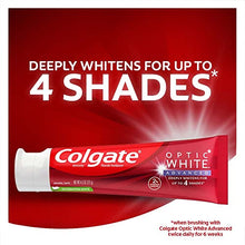Load image into Gallery viewer, Colgate Optic White Advanced Teeth Whitening Toothpaste, Vibrant Clean - 3.2 Ounce (3 Pack)