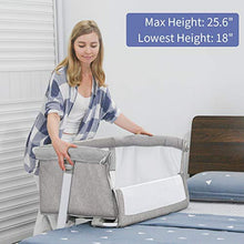 Load image into Gallery viewer, Baby Bassinet,RONBEI Bedside Sleeper,Baby Bed to Bed,Babies Crib Bed, Adjustable Portable Bed for Infant/Baby Boy/Baby Girl/Newborn (Light Grey)