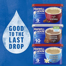 Load image into Gallery viewer, Maxwell House International Vienna Café-Style Instant Coffee Beverage Mix (8 ct Pack, 9 oz Canister)