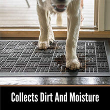 Load image into Gallery viewer, Gorilla Grip Original Durable Natural Rubber Door Mat, 29x17 Heavy Duty Pet and Dog Doormat, Indoor Outdoor, Waterproof Easy Clean, Low-Profile Mats for Entry Garage, High Traffic Areas, Stone Paws