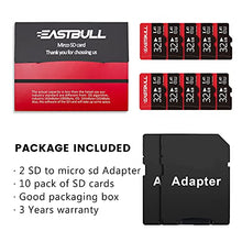Load image into Gallery viewer, EASTBULL 10-Pack Micro SD Cards 32GB, SD Memory Cards Full HD Video 90MB/s UHS-I U1 Micro SDHC Class 10 for Surveillance Security Cam Action Camera (10 Units)