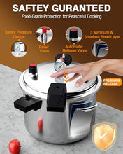 Load image into Gallery viewer, Wantjoin 16 Quart Pressure Canner & Cooker | Commercial Aluminum Canner | Induction Compatible | Pressure Gauge & Pressure Regulator | Multi Pressure Levels& Easy Locking