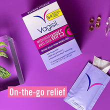 Load image into Gallery viewer, Vagisil Anti-Itch Medicated Feminine Intimate Wipes for Women, Maximum Strength, Gynecologist Tested, 12 Count, Pack of 3 (36 wipes total) (Packaging may vary)