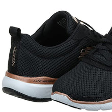 Load image into Gallery viewer, Skechers Flex Appeal 3.0-First Insight Sneaker, Black/Rose Gold, 7.5 M US