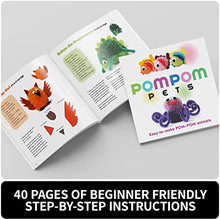 Load image into Gallery viewer, SpiceBox Children's Activity Kits Make & Play Pom Pom Pets, Multi Colors (09919)