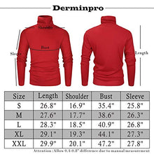 Load image into Gallery viewer, Derminpro Men's Thermal Turtleneck Soft Long Sleeve T-Shirt Forest Green Large