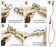 Load image into Gallery viewer, Tree Swing Ropes Hammock Chair Straps Hanging Kit with 2 Carabiners for Replacement, Adjustment or Extension - 6ft & Holds to 600lbs, Perfect for Children Swing, Outdoor Hammock and Hanging Chair