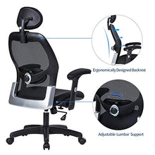 Load image into Gallery viewer, LIANFENG Ergonomic Office Chair, High Back Executive Swivel Computer Desk Chair with Adjustable Armrests and Headrest, Back Lumbar Support, Black