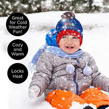 Load image into Gallery viewer, PJ Masks E-ONE Winter Hat, Kids Gloves or Toddlers Mittens, Baby Beanie for Boy Ages, Red/Blue, Age 2-4