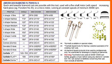 Load image into Gallery viewer, Diamond Cut Flywheel 3mm shank 120 deg