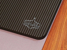 Load image into Gallery viewer, SukhaMat Yoga Knee Pad - New! 15mm (5/8") Thick - The Best Yoga Knee pad for a Pain Free Fitness Exercise Workout. Cushions Pressure Points. Complements Your Full-Size Yoga mat. (Black)