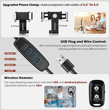 Load image into Gallery viewer, UBeesize 12’’ led Ring Light with Tripod Stand and Phone Holder, Selfie Ring Light for Video conferencing, Compatible with iPhone&Android Phones&Cameras