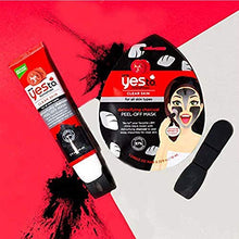 Load image into Gallery viewer, Yes To Tomatoes Detoxifying Charcoal Peel Off Face Mask Easy Built in Facial Mask Applicator Helps Keep Skin Clear 2 ounce