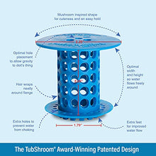 Load image into Gallery viewer, TubShroom Revolutionary Tub Drain Protector Hair Catcher/Strainer/Snare, Blue