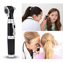 Load image into Gallery viewer, Otoscope Kit,Professional Diagnostic Ear Care Tool with 2.5V Halogen Light, 3X Magnification, 4 Speculum Tips Size - for Children, Adults, Pets, etc.