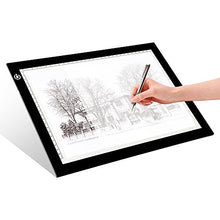 Load image into Gallery viewer, LITENERGY Portable A4 Tracing LED Copy Board Light Box, Ultra-Thin Adjustable USB Power Artcraft LED Trace Light Pad for Tattoo Drawing, Streaming, Sketching, Animation, Stenciling