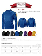 Load image into Gallery viewer, Premium Quality Shoulder Panel Track Pull-Over Hoodie Top Black Yellow M