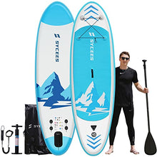 Load image into Gallery viewer, SYCEES 8'7 x 30" x 6", All-Around Inflatable Stand Up Paddle Board - Stable, Versatile, Durable and Lightweight SUP for All Skill Levels, Paddleboard Accessories & Carry Bag Included (Blue)